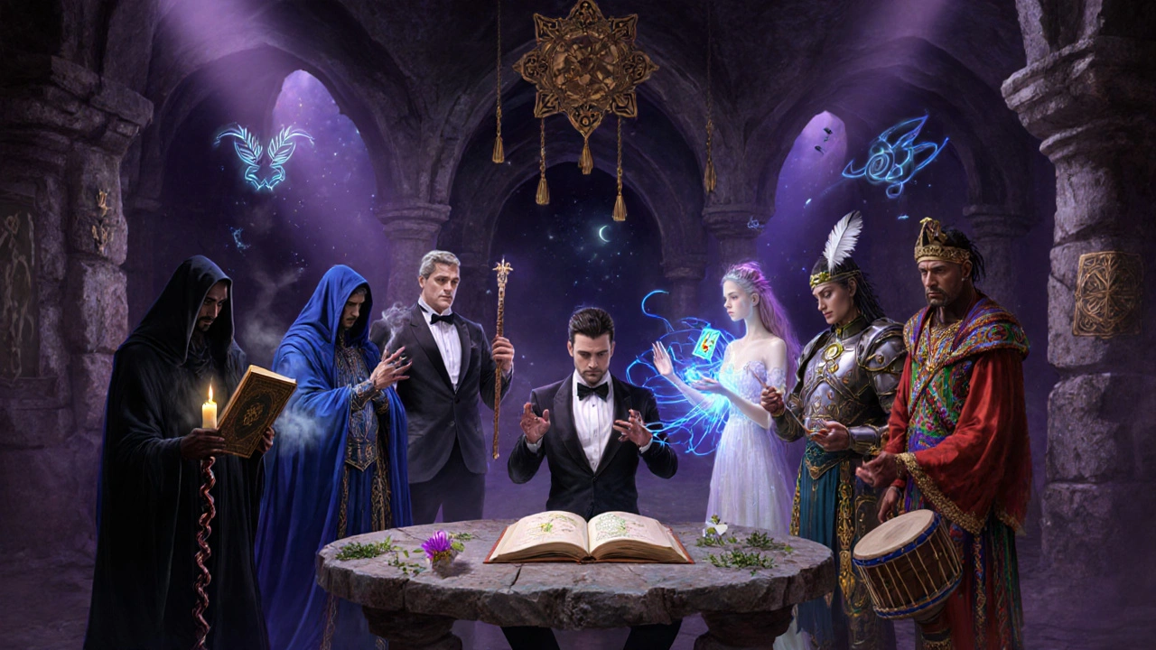 Nombres de humanos con magia: hechicero, mago, brujo y más