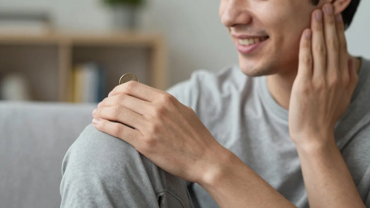 Cómo hacer que una moneda aparezca detrás de la oreja de alguien